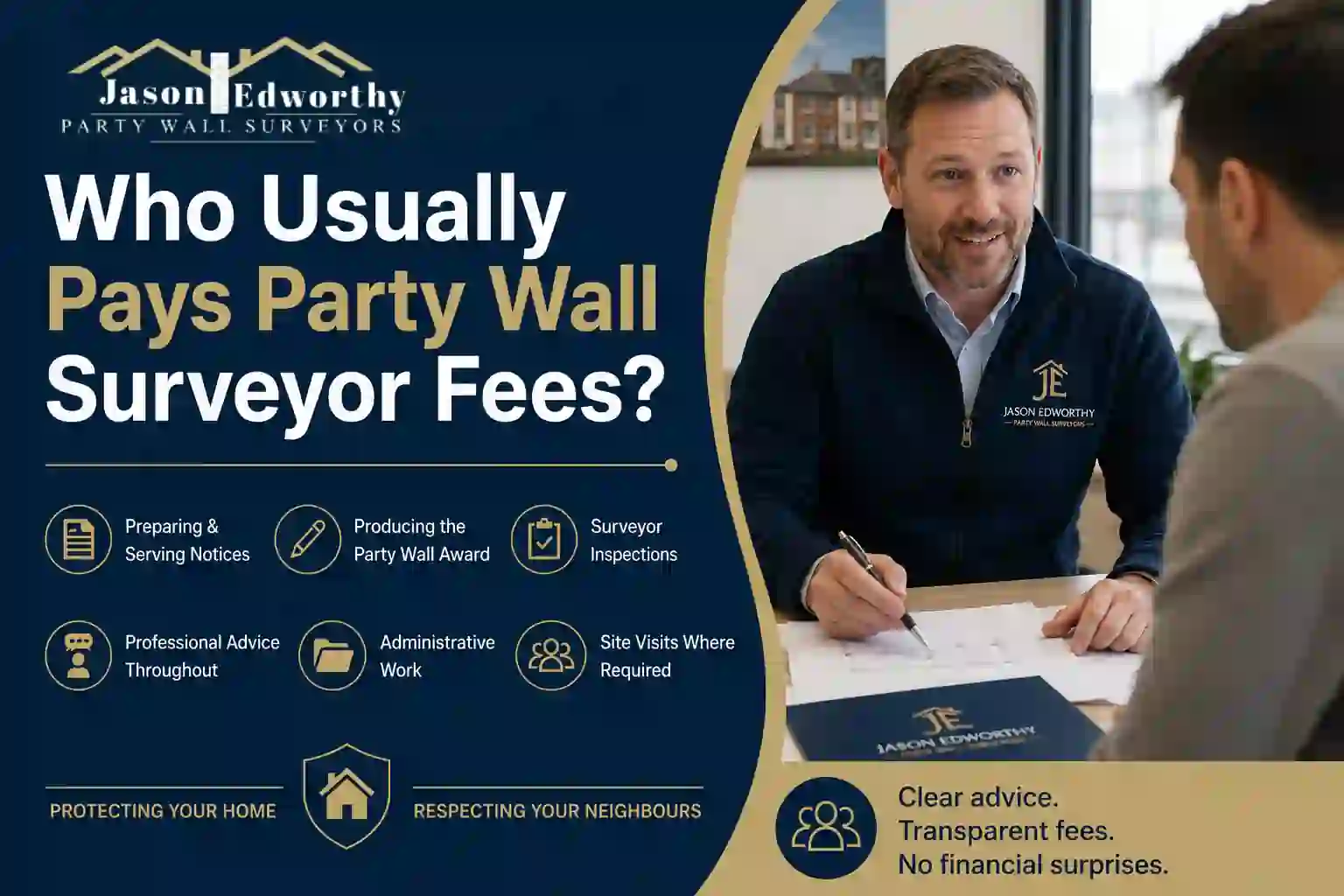 Who Usually Pays Party Wall Surveyor Fees Salisbury?